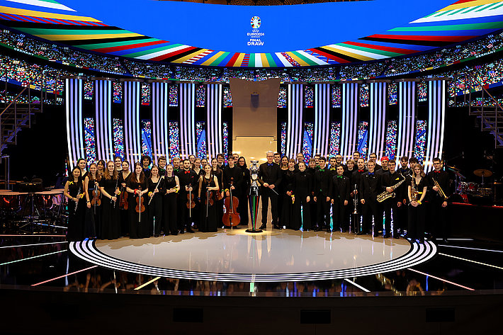 Ceremony - UEFA EURO 2024 Final Tournament Draw Gruppenfoto (c) Lars Baron - UEFA WEB